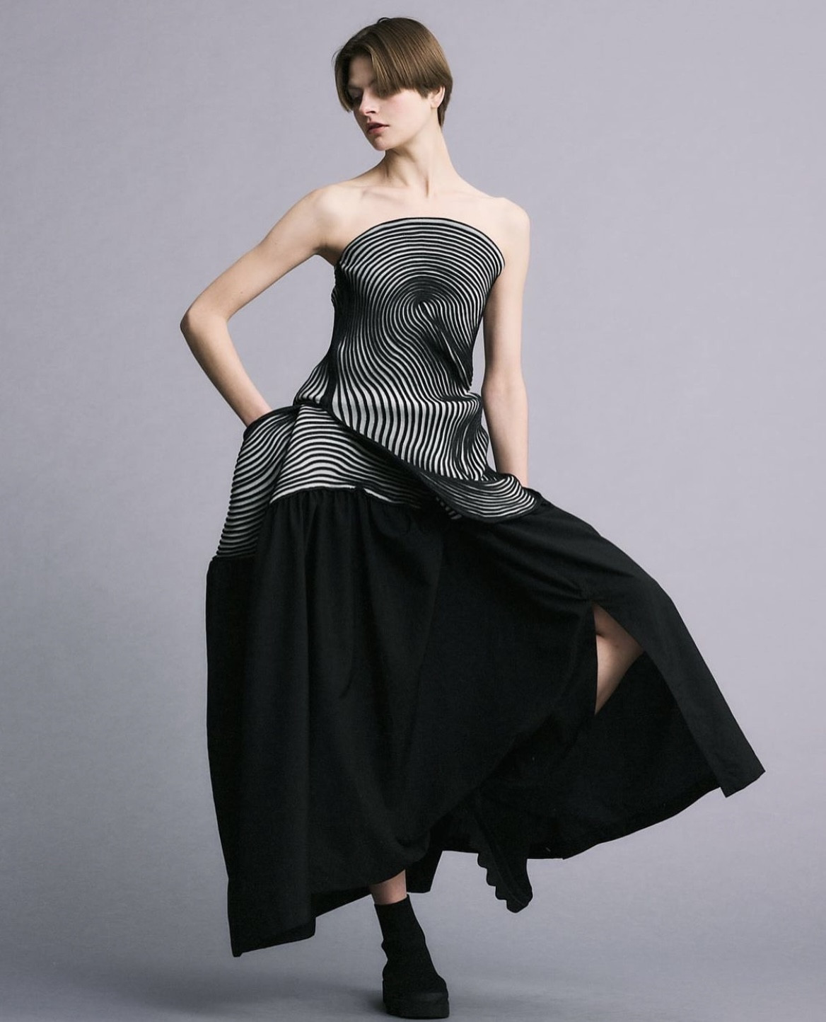 Vestido Issey Miyake Negro