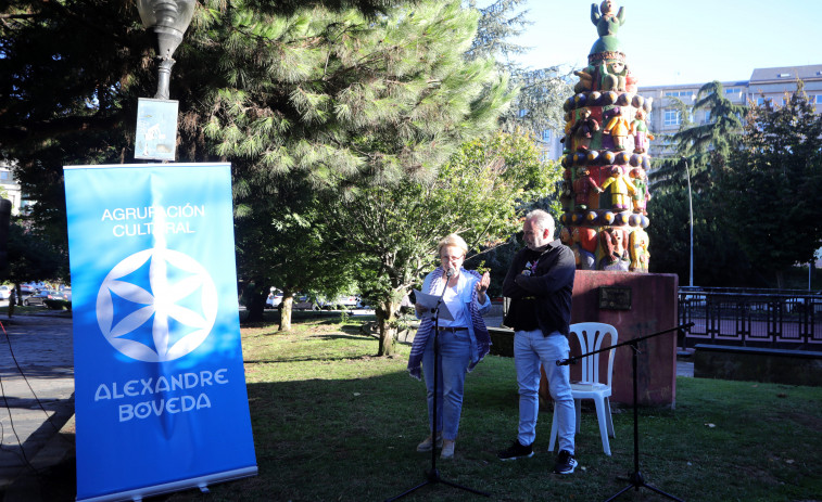 La Asociación Cultural Alexandre Bóveda homenajeó a las víctimas de la dictadura en el Día da Galiza Mártir