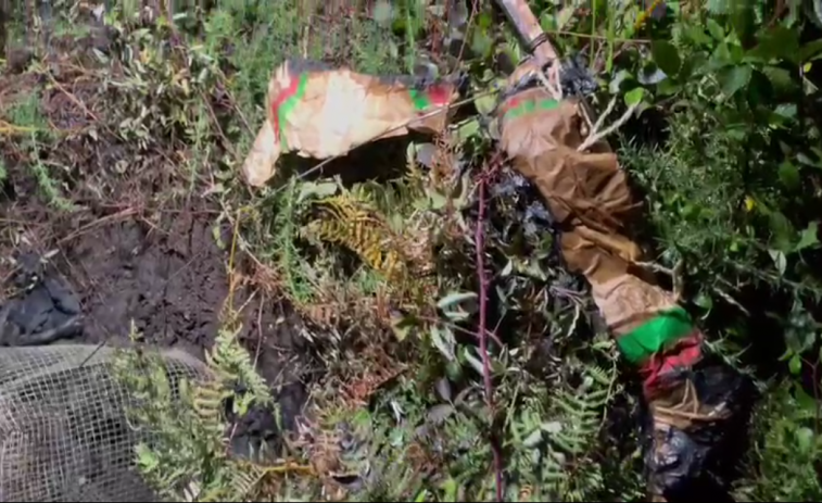 El Globo de San Roque cae en Ordes tras volar casi treinta kilómetros