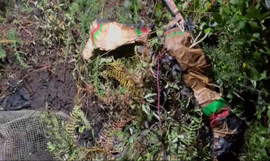 El Globo de San Roque cae en Ordes tras volar casi treinta kilómetros