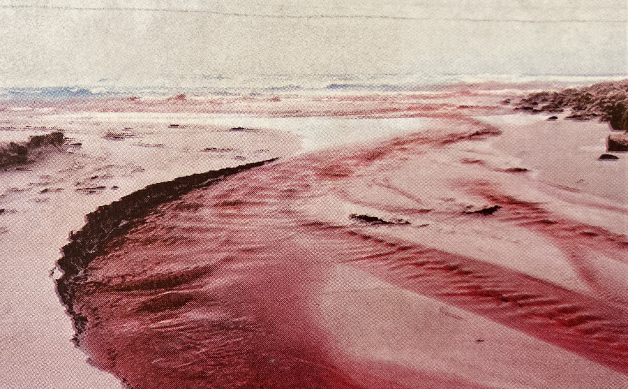 Hace 25 años: Un vertido tiñe de rojo la playa de Sabón y sólo un milagro puede traer a Bebeto