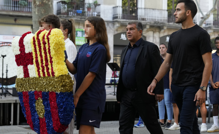 Las celebraciones de la Diada arrancan con las ofrendas a Rafael Casanova