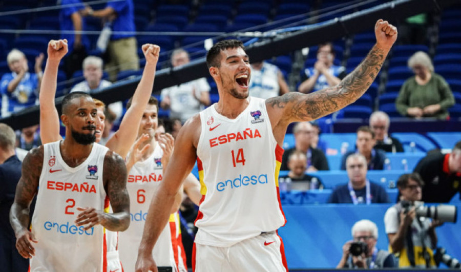 La selección española de baloncesto se mete en semifinales del Eurobasket (100-90)