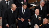 Los reyes de España y los eméritos, juntos en la Abadía de Westminster