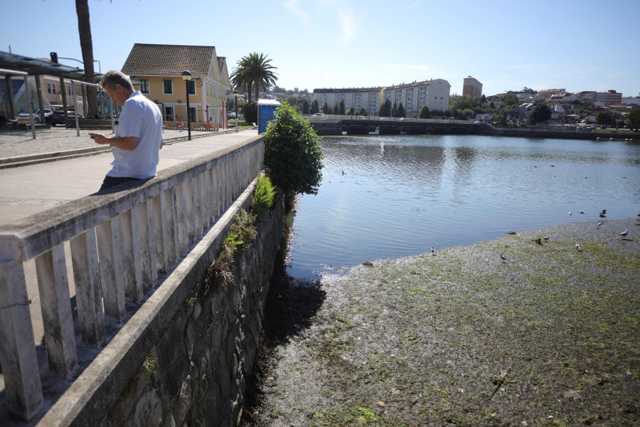 La Guardia Civil denuncia ante Augas de Galicia un vertido de pintura a la ría do Burgo