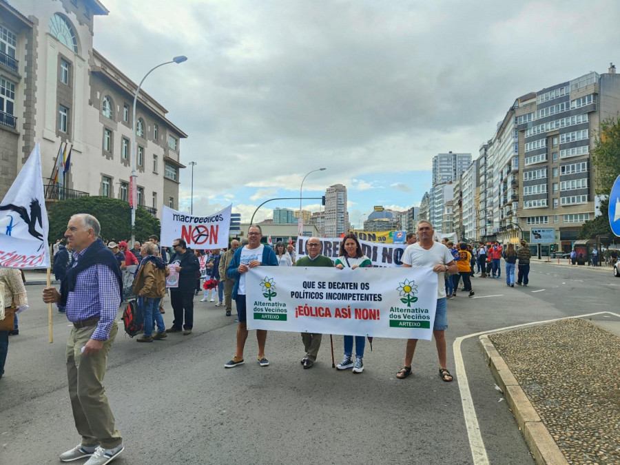 Alternativa de Arteixo se suma a la  protesta “contra a depredación enerxética”