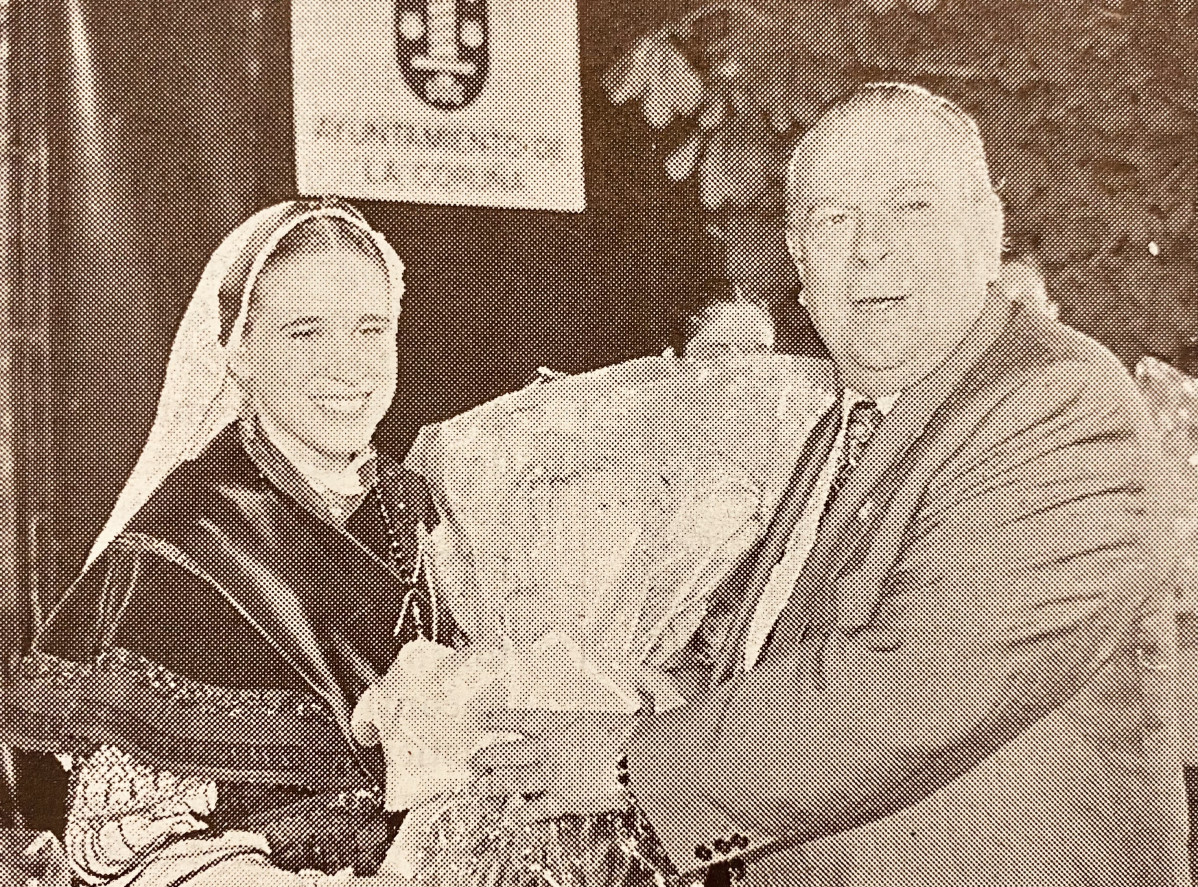 Reina de las fiestas del Rosario 1997, Silvia Lopez, y Federico de la Fuente