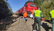Muere un hombre de 50 años al ser arrollado por un tren de mercancías en Rábade