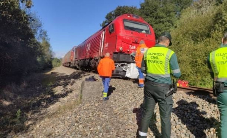 Muere un hombre de 50 años al ser arrollado por un tren de mercancías en Rábade