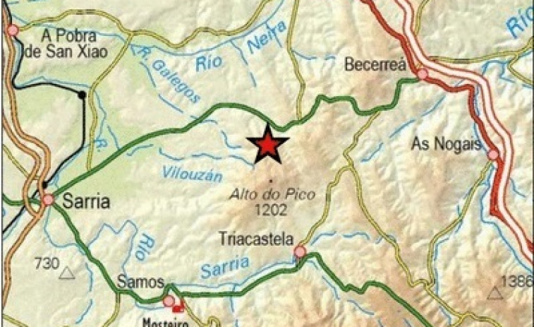 Tres pequeños terremotos sacuden la provincia de Lugo