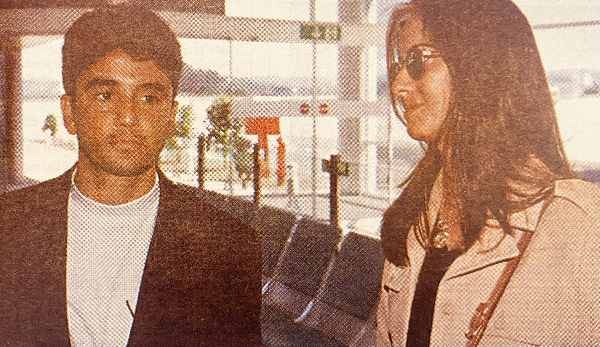 Bebeto y su mujer Denisse 1997