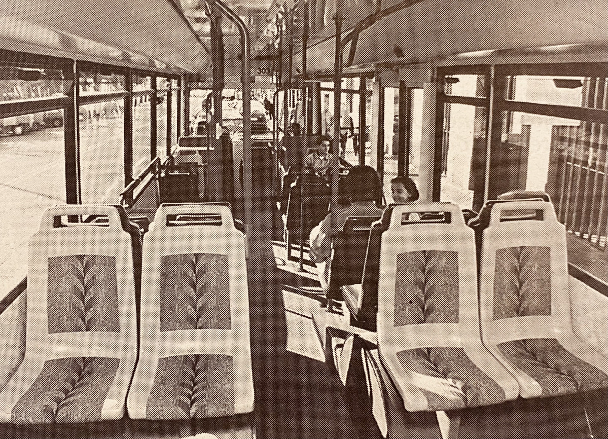 Nuevos autobuses de Tranvu00edas en 1997