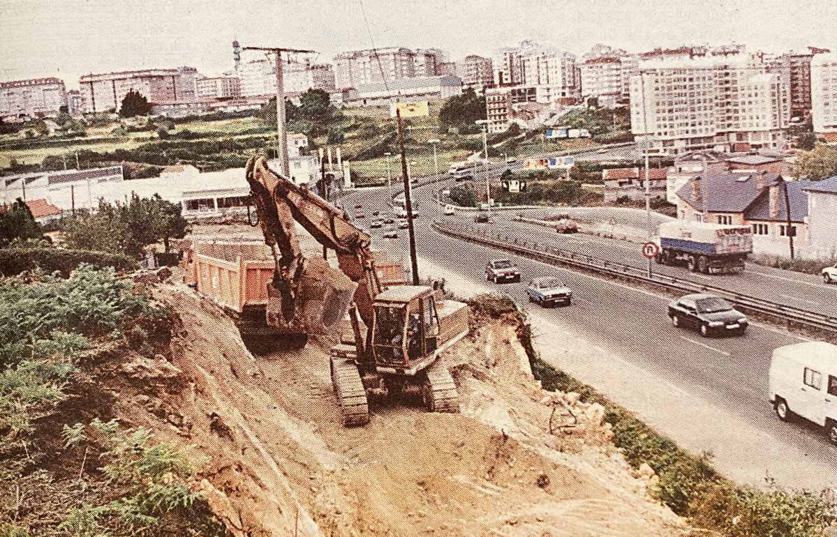 Obras de los accesos en 1997