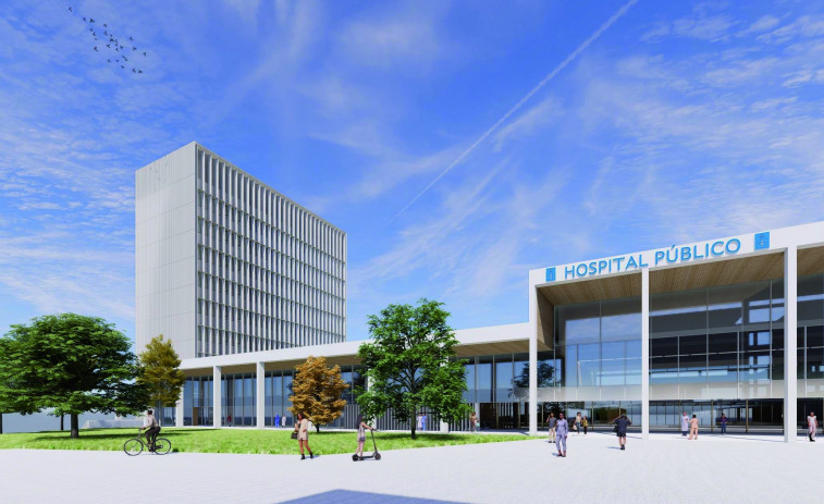 El primer edificio del ‘Novo Hospital da Coruña’ será una torre de 16 niveles y abrirá en 2024
