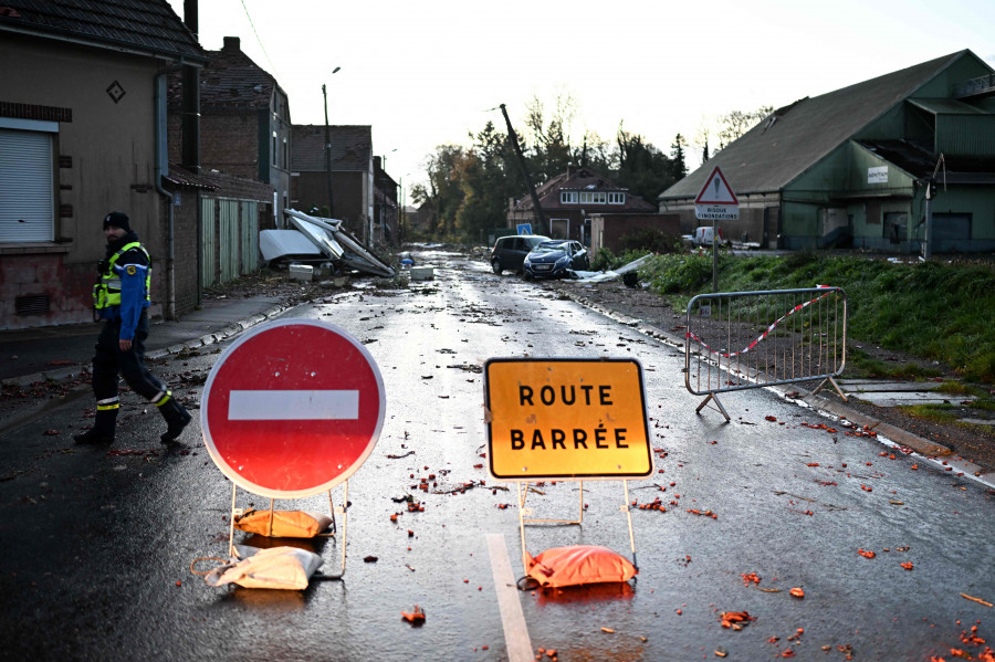 Dos tornados en el norte de Francia causan abundantes daños materiales