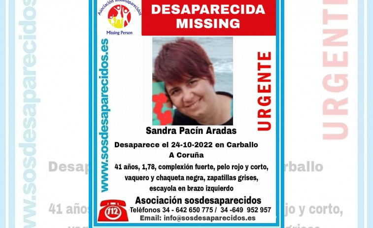 Buscan a una mujer de 41 años desaparecida en Carballo