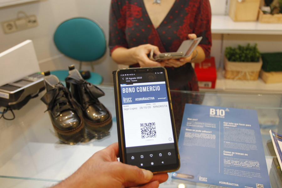 La Xunta agota en tres días los bonos comercio y llega a 166.000 personas