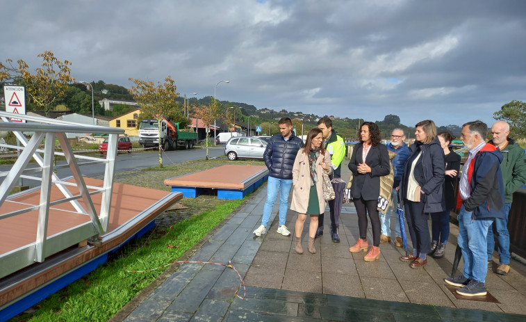 Portos de Galicia amplía con un nuevo módulo el pantalán de embarcaciones de Betanzos