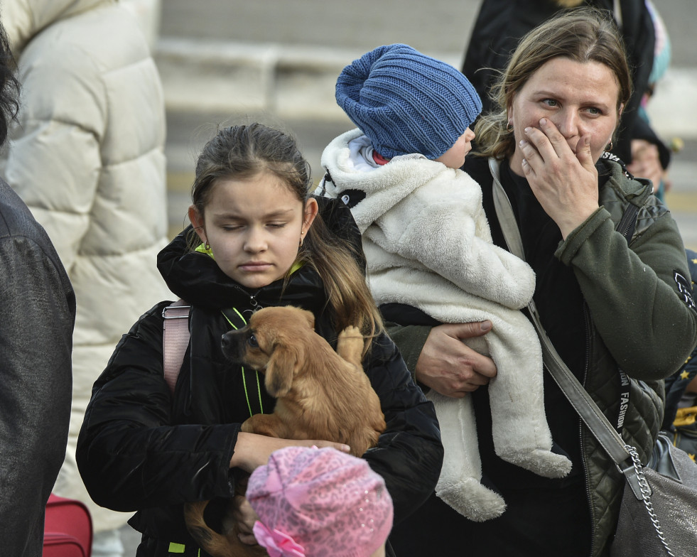 Evacuados de Jersón Ucrania