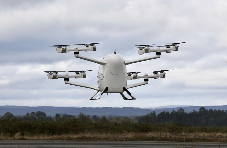 El aerotaxi español vuela en el espacio aéreo de Galicia