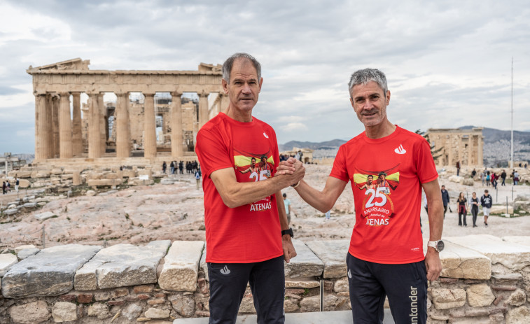 Abel Antón y Martín Fiz, 25 años de maratón y amistad bajo el cielo de Atenas