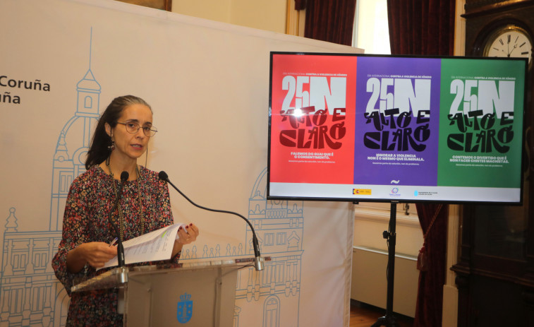 Charlas, un autobús violeta y teatro para concienciar a la sociedad de A Coruña por el 25N