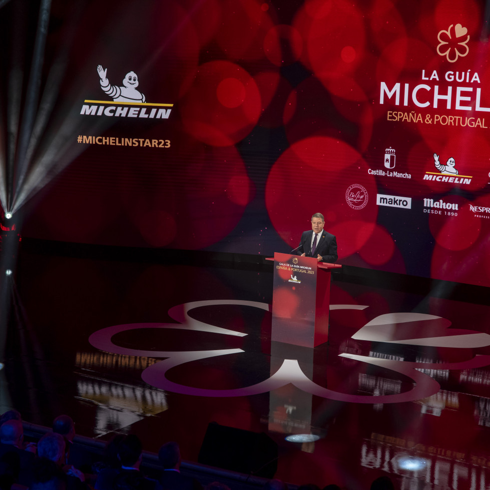 Gala de la Guía Michelin 2023, en la que da a conocer los restaurantes distinguidos en España y Portugal, celebrada este martes