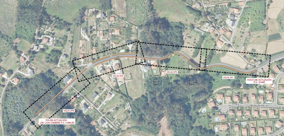 Bergondo adjudica la construcción de una senda peatonal entre Guísamo y Cambre