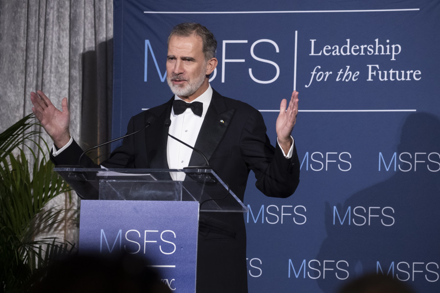 Felipe VI avisa en Washington de la "fragilidad" del orden mundial