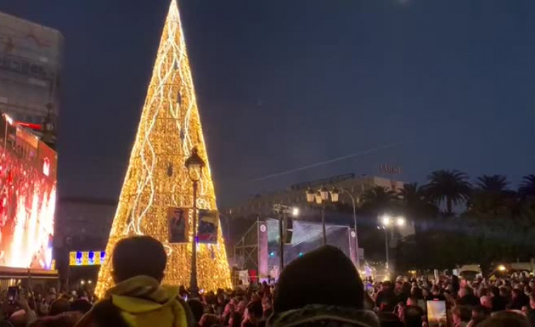 A Coruña enciende las luces de Navidad