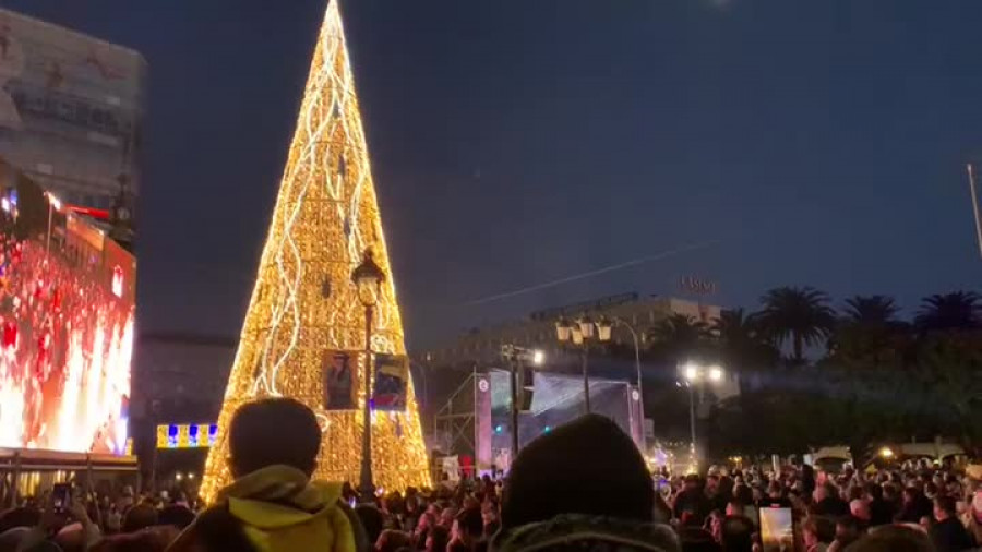 A Coruña enciende las luces de Navidad