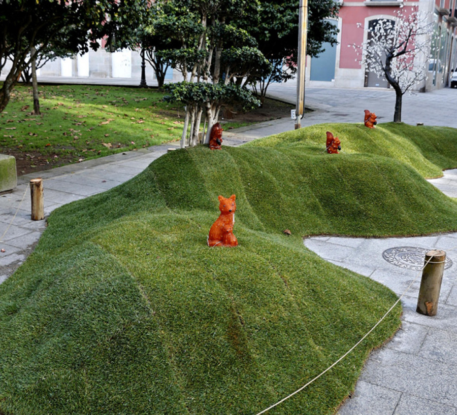 Las figuras de Buda de quita y pon como adorno navideño