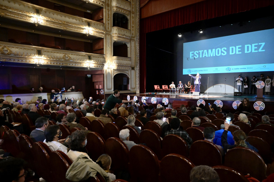 A Radio Conta alcanzó su décima edición con una gala en el teatro Rosalía de Castro