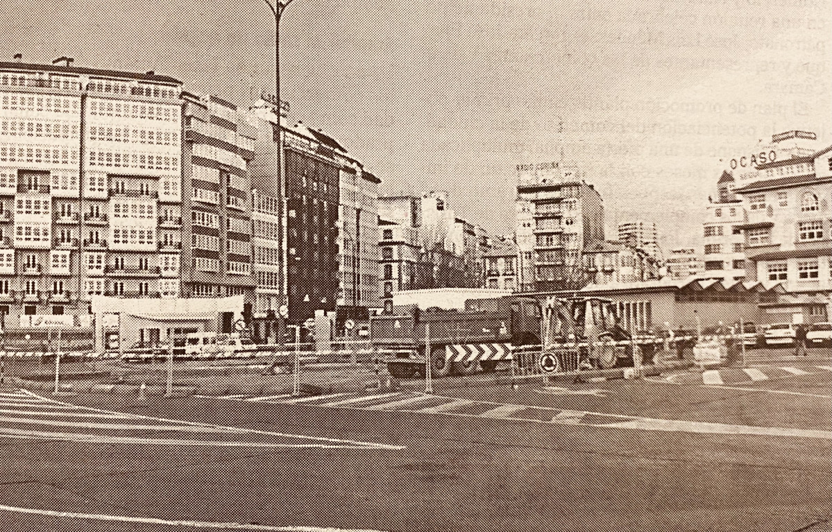 Obras plaza Orense 1997