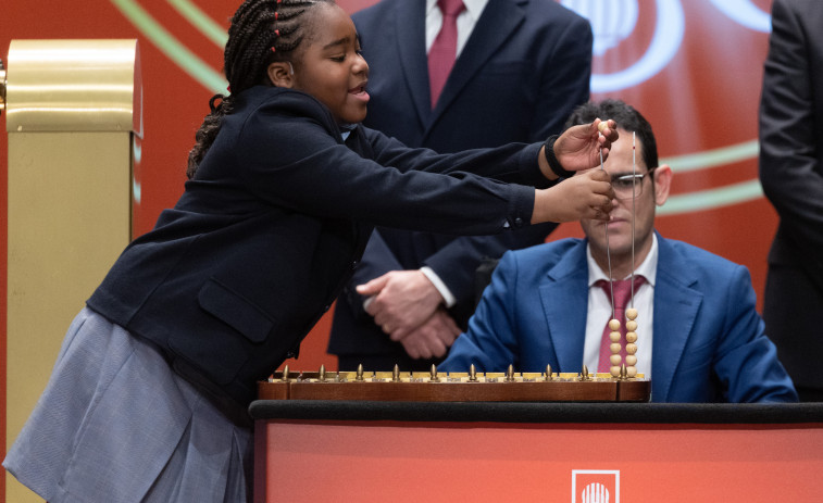 El número 62391, primero de los quintos premios del sorteo de Navidad