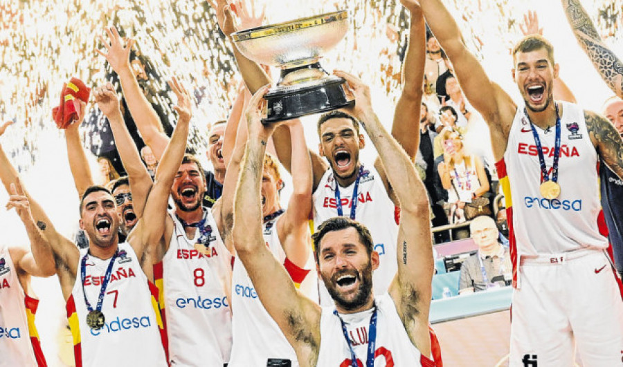 La selección española de baloncesto culmina su póker europeo