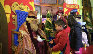 Visita de los Reyes Magos a María Pita