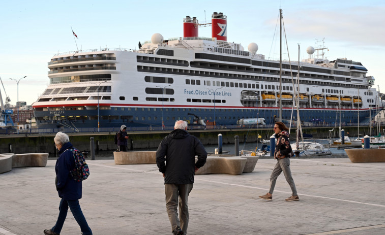 El crucero 'Spirit of discovery' pasará la noche de Reyes en A Coruña