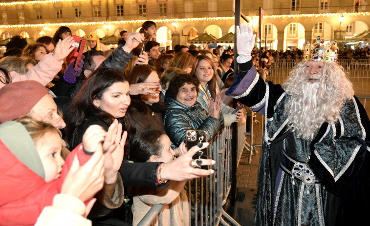 La magia vuelve a las calles de A Coruña con Melchor, Gaspar y Baltasar