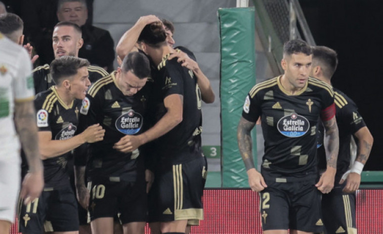 Aspas adelanta al Celta de Vigo en el primer tiempo en Elche (0-1)