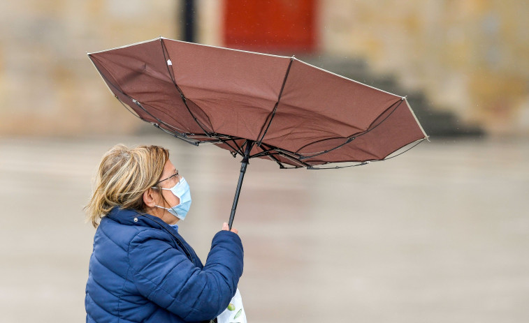 Galicia registra de madrugada vientos de más de 110 kilómetros por hora