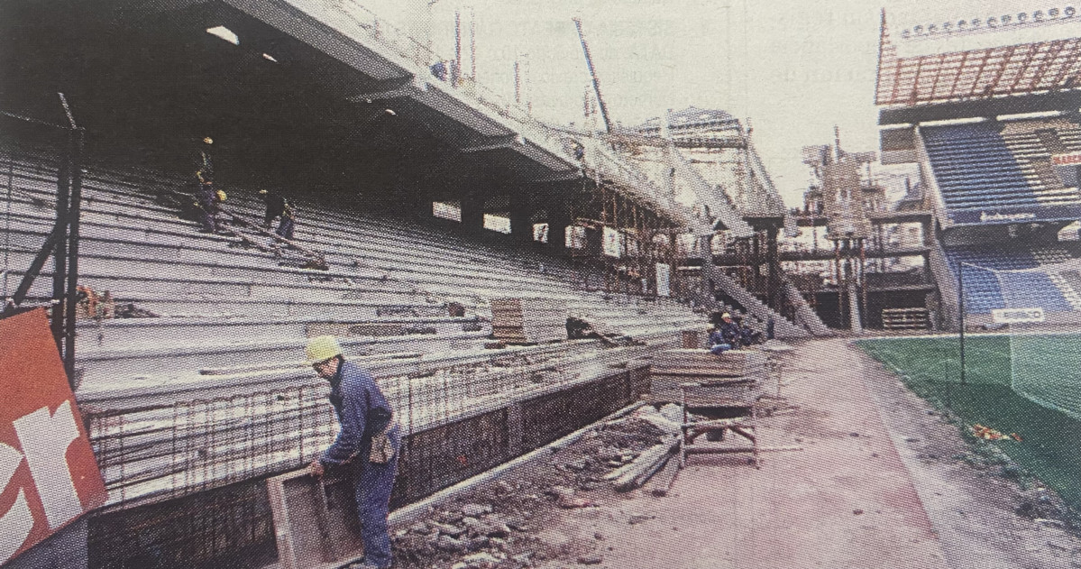 Obras en Riazor 1998