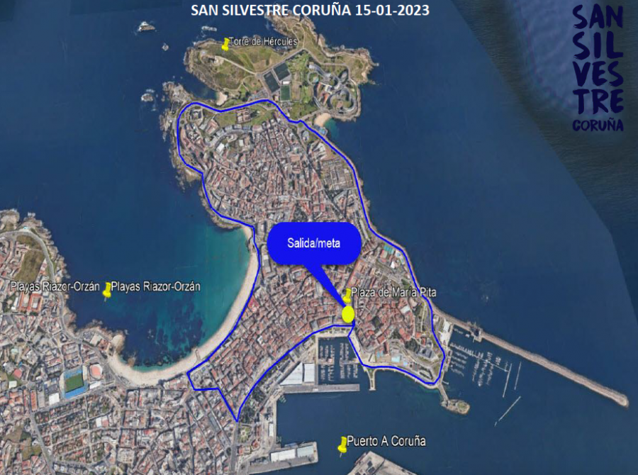 La San Silvestre Coruña saldrá este domingo de María Pita