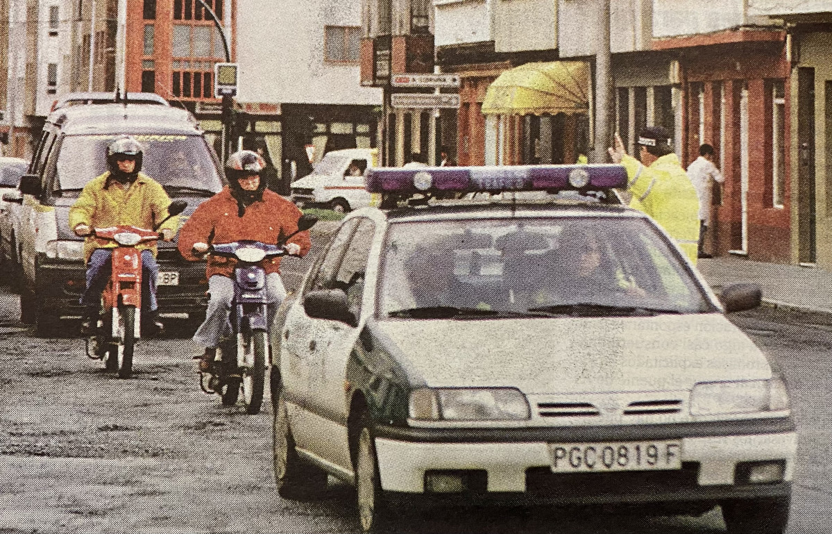 Atascos en los accesos a Ferrol 1998