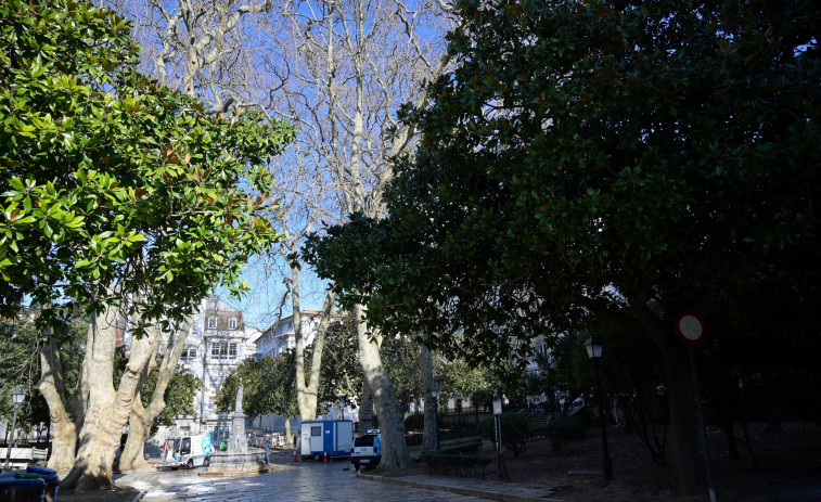 Los vecinos piden arrojar luz sobre la plaza de Azcárraga en A Coruña