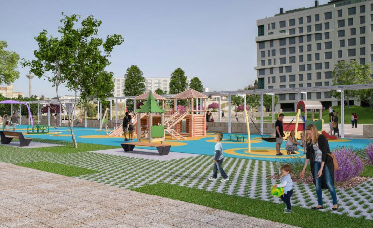 Reportaje | La gran plaza de Xuxán, en A Coruña, toma forma