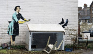 Banksy desvela un mural contra la violencia de género en Inglaterra