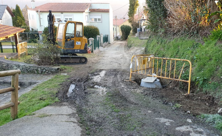 Miño extiende el servicio de saneamiento con obras en Ansimonde