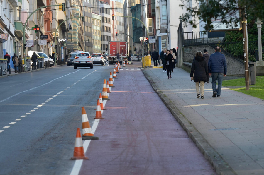 Corte de tráfico en la avenida de Finisterre desde este sábado y hasta el 10 de marzo