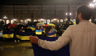 Cientos de personas se unen para clamar contra el “año más largo” de la vida de los ucranianos